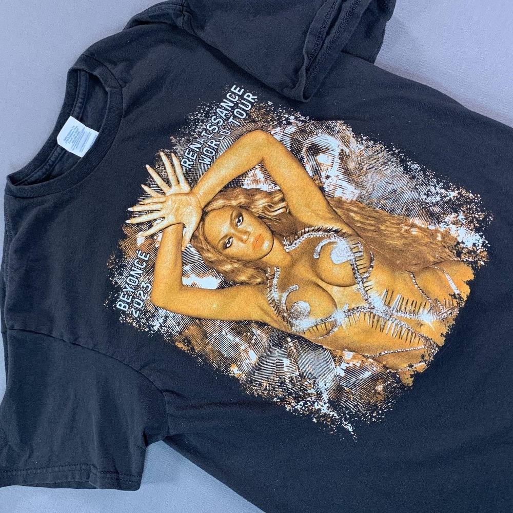 Beyonce Renaissance World Tour Shirt Adult Medium Black‎ 2023 Delta Pro Weight